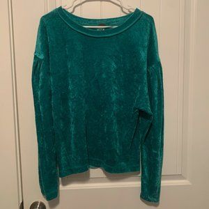 Free People Crushed Velvet Sweater